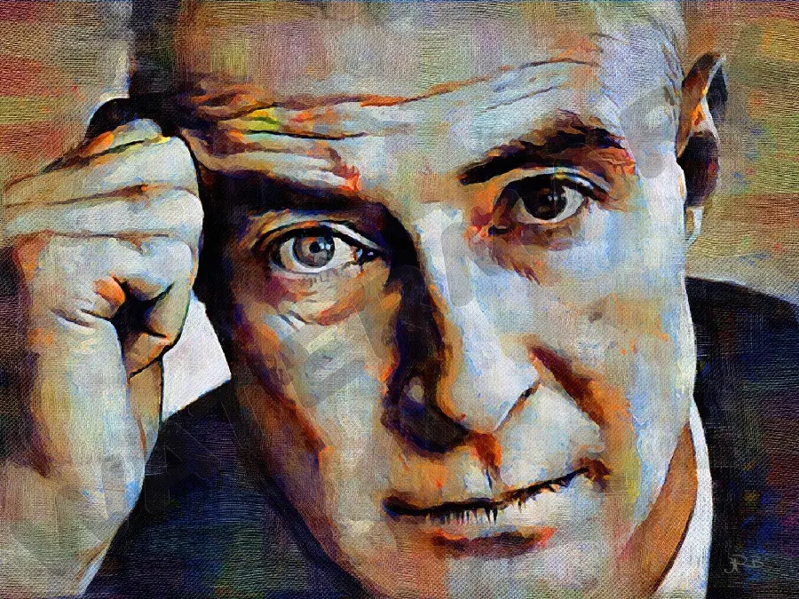 Photo of J. Robert Oppenheimer, the father of the atomic bomb, high quality
