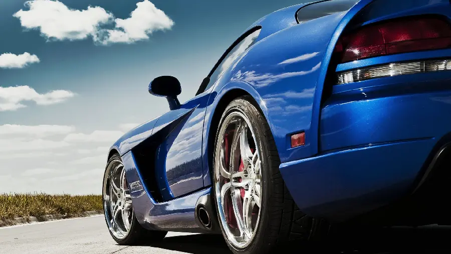 Beautiful high-quality wallpaper with a boyish sports car design