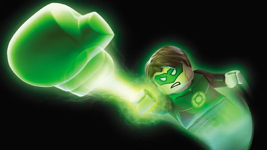 Interesting wallpaper and A spectacular punching of the Green Lantern Lego