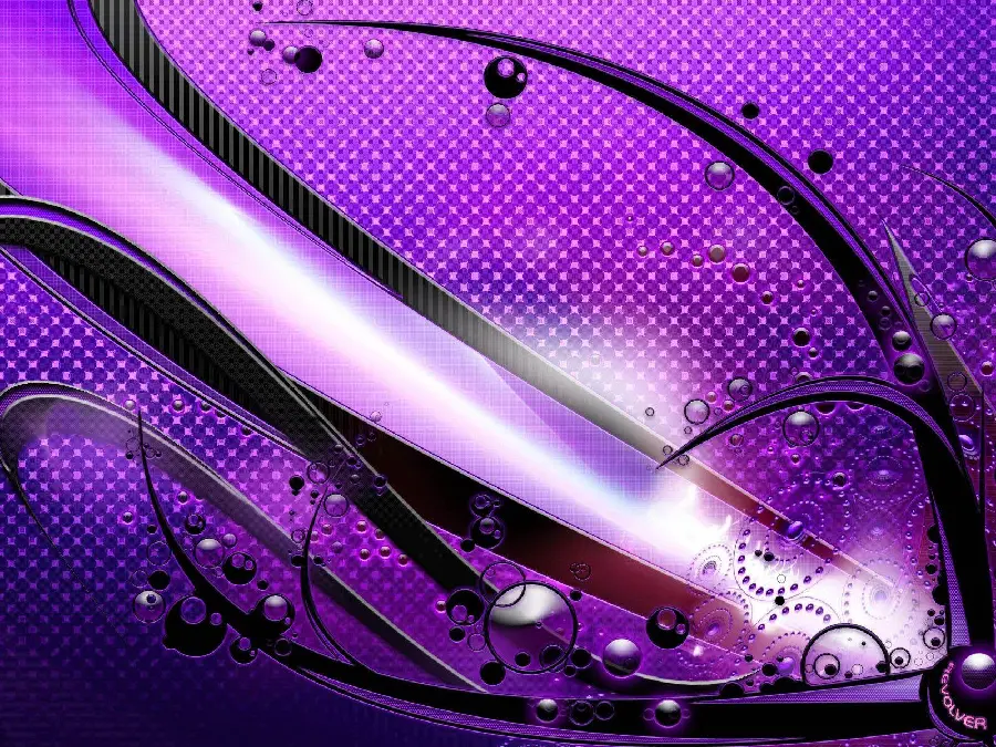 Fantasy profile photo of abstract 3D hologram purple with different shapes and lines in store templates