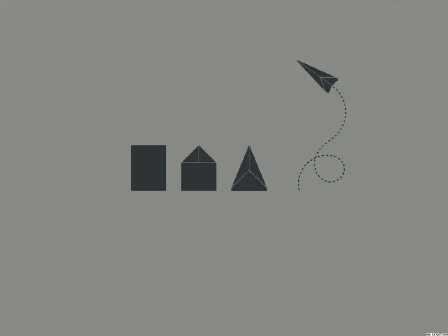 Cute picture of the steps of making a paper airplane with spectacular full hd quality