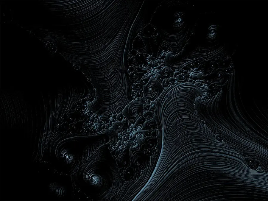 Beautiful and spectacular stock photo of fractal art with a black background 
