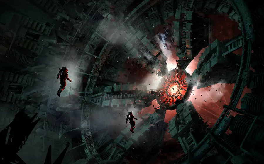 Artistic and attractive wallpaper of spacecraft and astronauts for fans of science fiction films