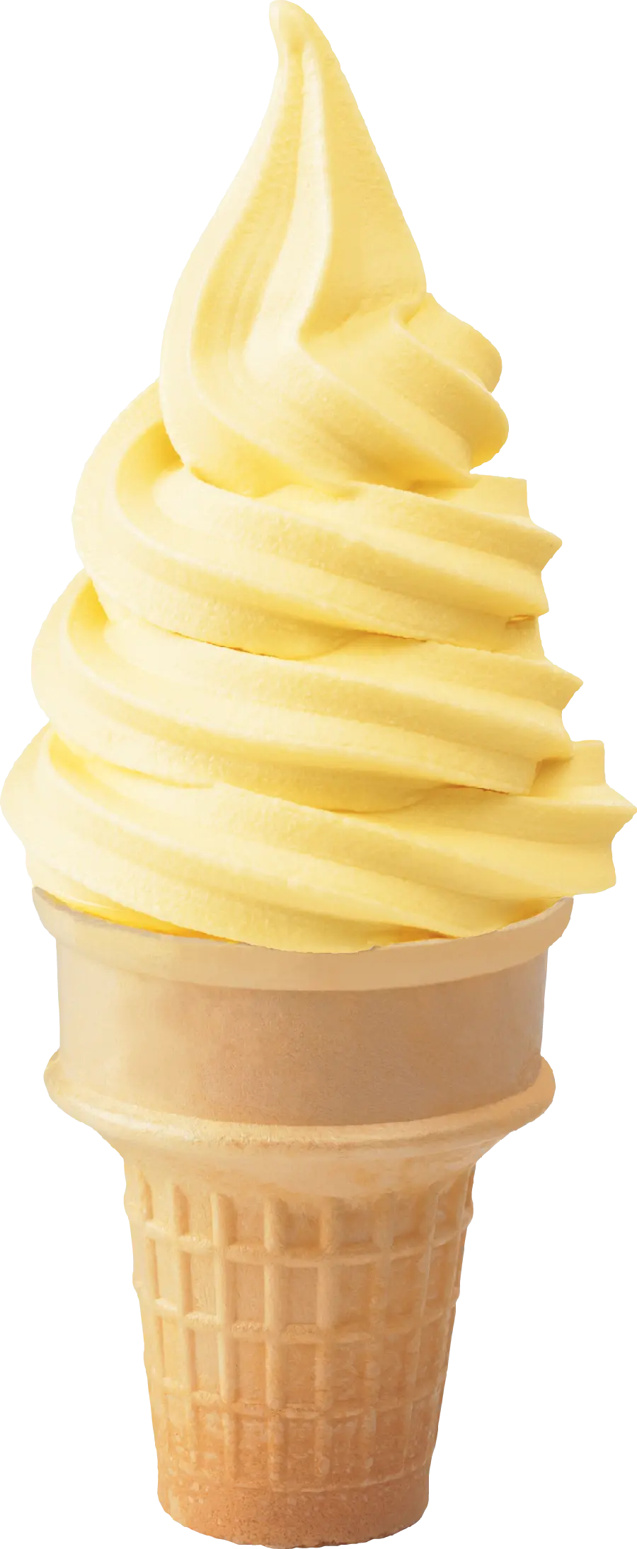 Delicious and Sweet Summer Banana Ice Cream Cone Photo 