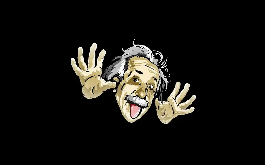 Unexpected and funny background photo of Albert Einstein for children