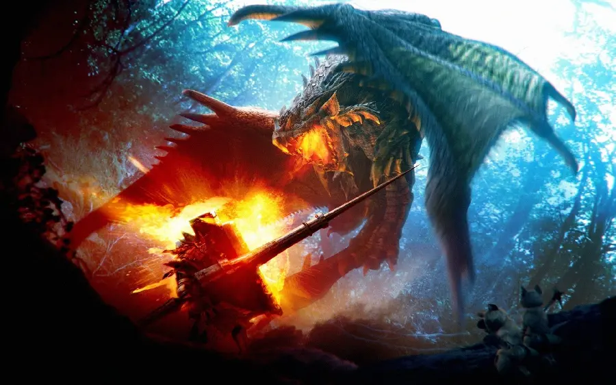 Ice warrior dragon profile picture with a fire dragon that symbolizes terror
