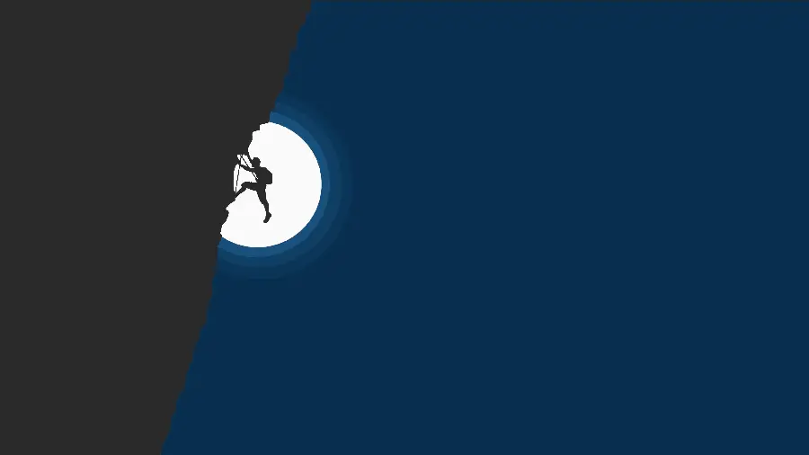 Beautiful painting of rock climbing at night with full hd resolution