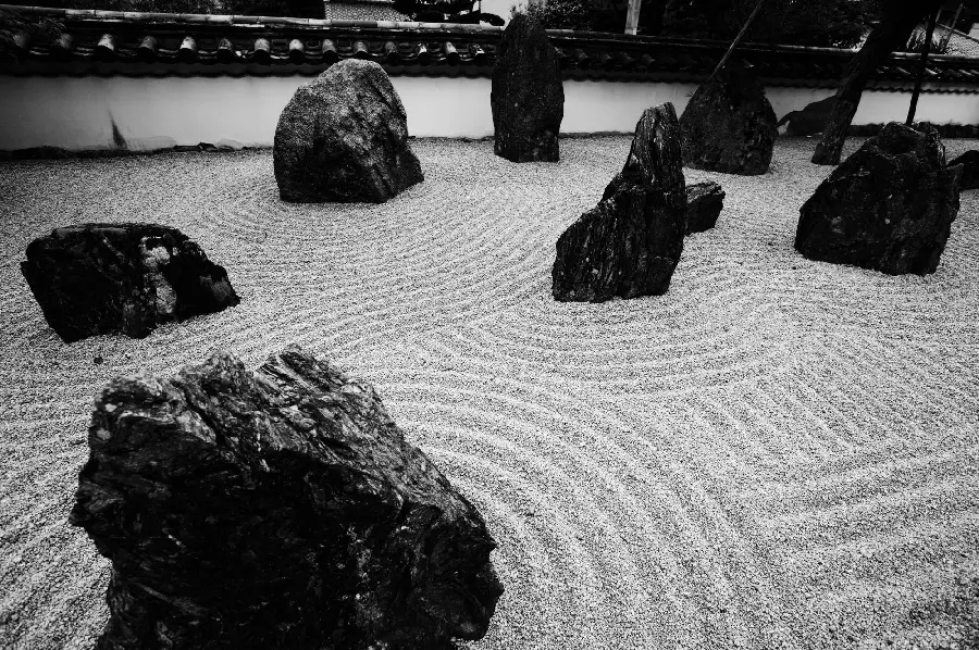 Photo of a Zen rock garden in Japan for fans of the Zen philosophical religious school
