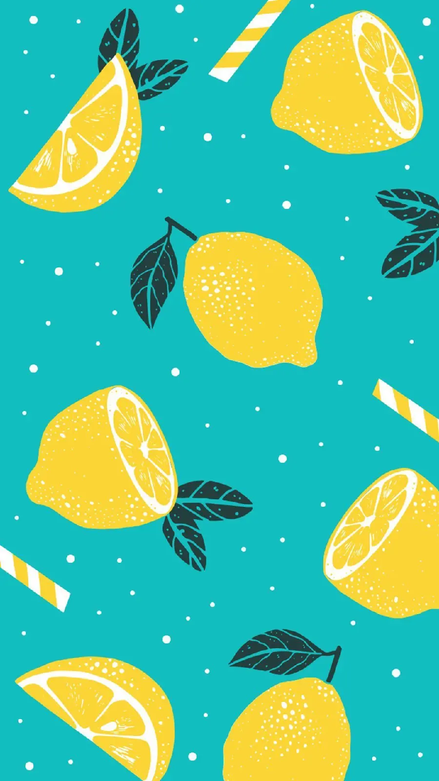 Amazing and spectacular green and blue googly stock image with lemons