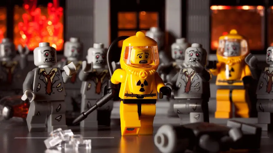 Download an attractive background of colorful Legos for laptop wallpaper
