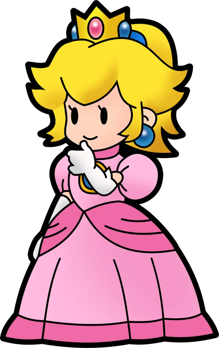 Little Princess Peach cartoon graphic design with very high quality 