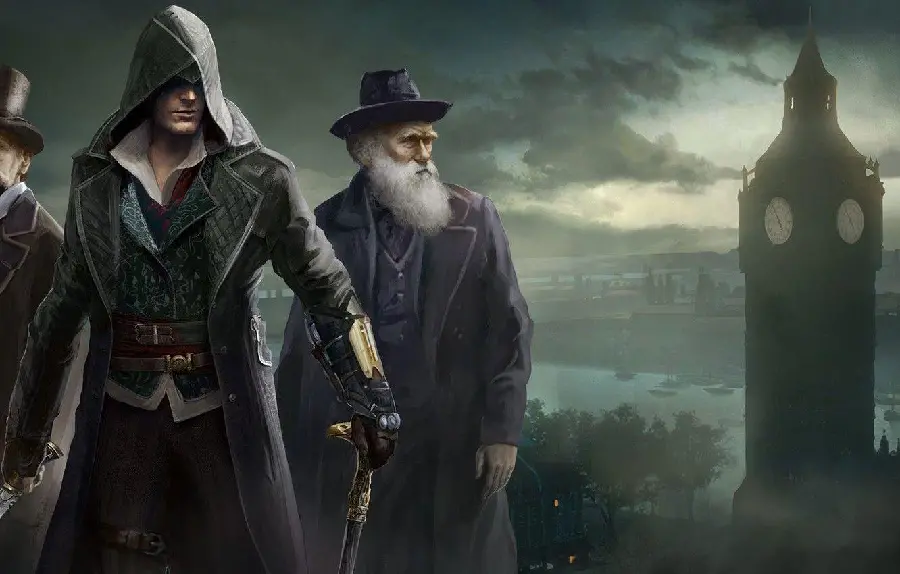 Charles Darwin's image suitable for movie and series and animation covers 