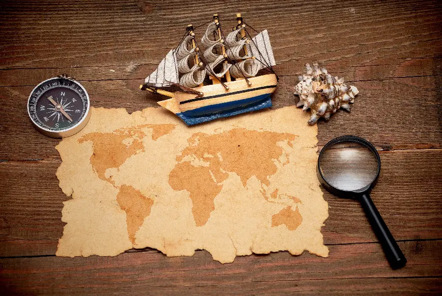  Amazing and amazing image of a magnifying glass next to a map 