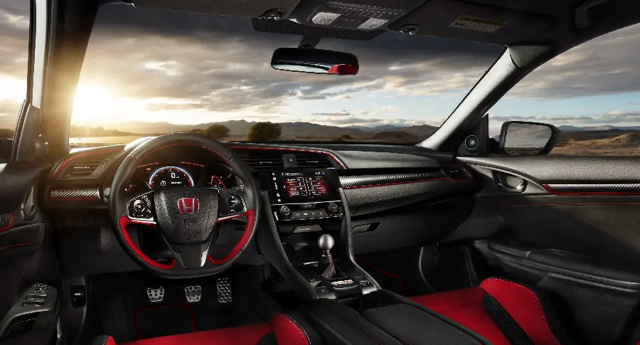 Luxury background of Honda car from the inside for car enthusiasts' laptops