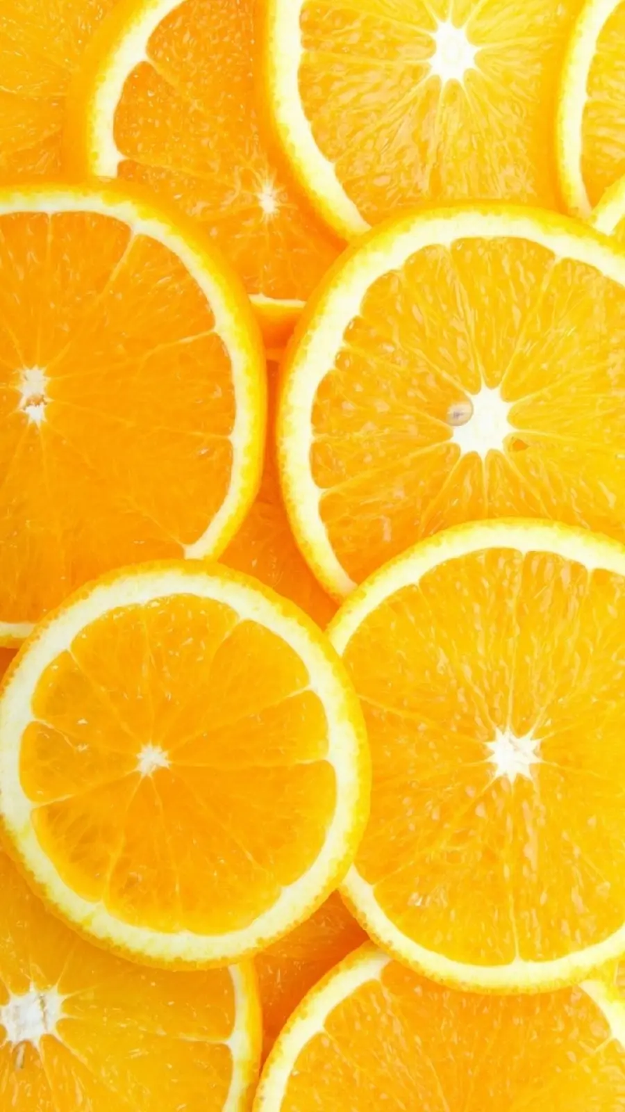 Phone Wallpaper of Sliced ​​and Circular Oranges