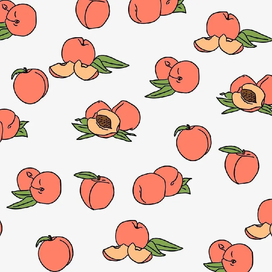 Full hd cartoon file with the image of peach fruit that can be used in the editing program