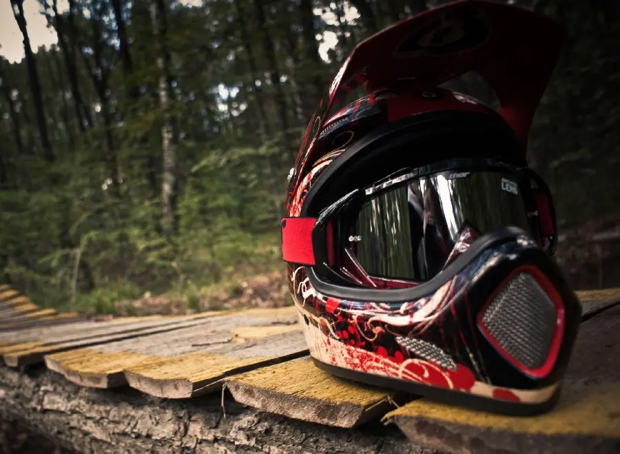 Spectacular Motorcycle Helmet Background for Laptop and Computer