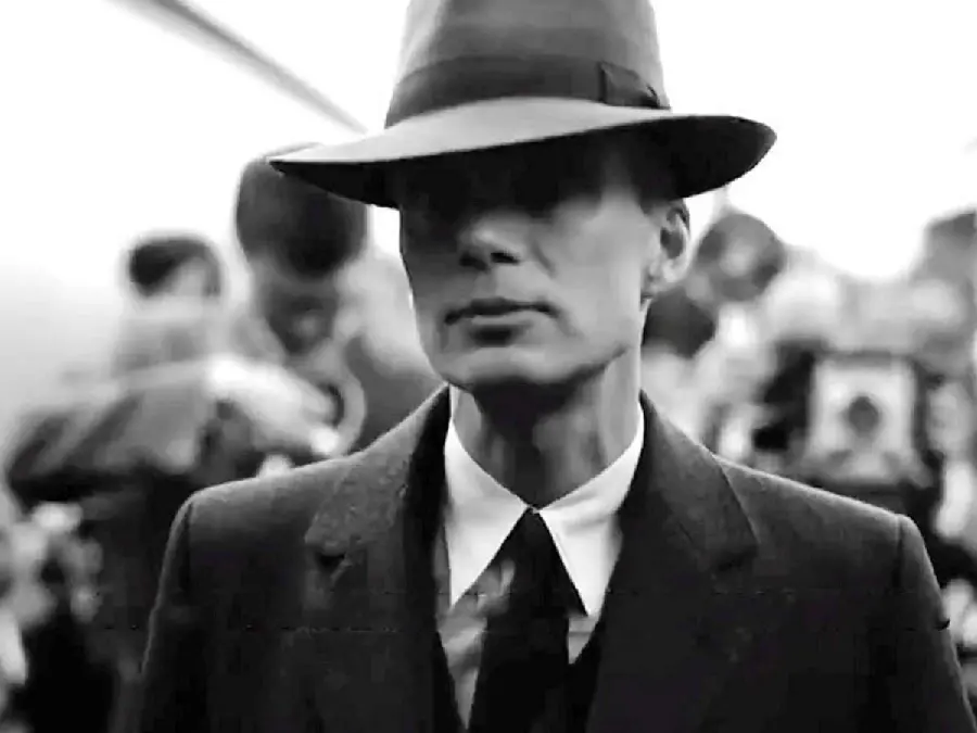 Very beautiful background of the actor. Famous movie Oppenheimer
