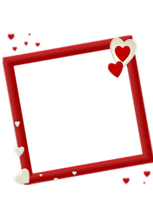 Free and professional Instagram template with beautiful red square heart design