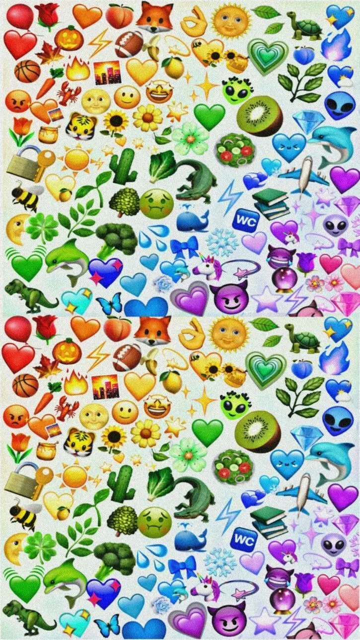 A photo of beautiful and cute emojis with a wide variety of colors 