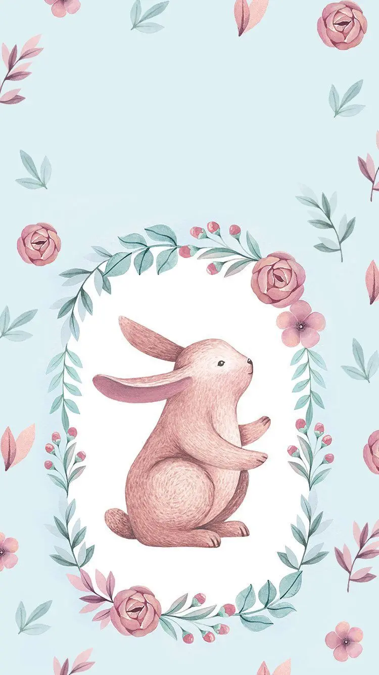 Cartoon and fantasy photo of a pink bunny for a profile