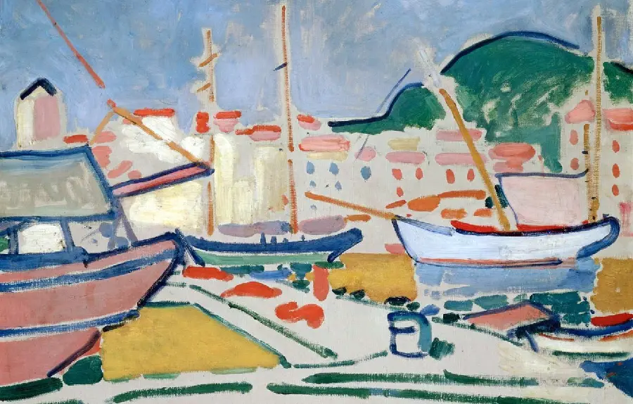 Free download of boats on the water Fauvism