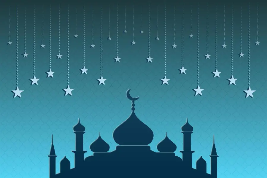 A very interesting picture of a computer photo of an Islamic mosque