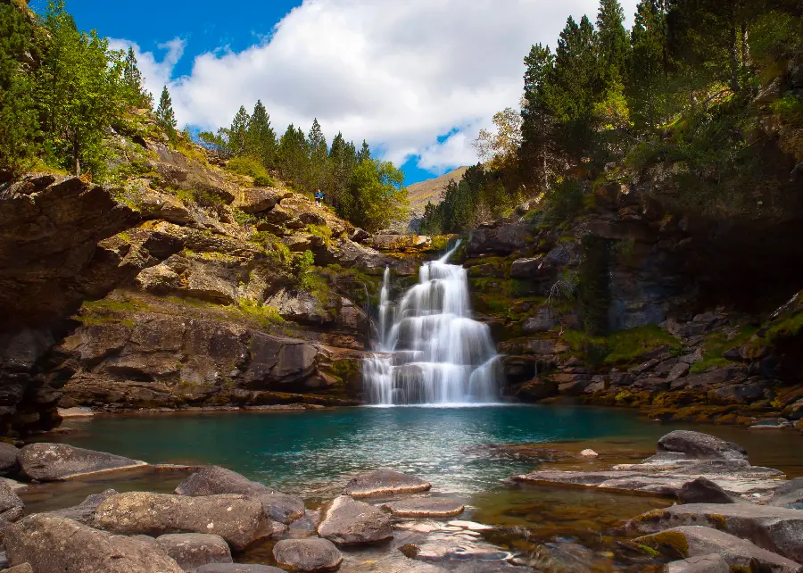 A free, high-quality photo of a waterfall full of water, suitable for project covers 