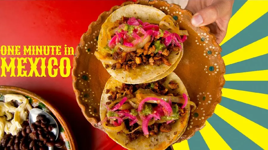  Background of incredibly delicious Chili Nogada food with excellent quality 