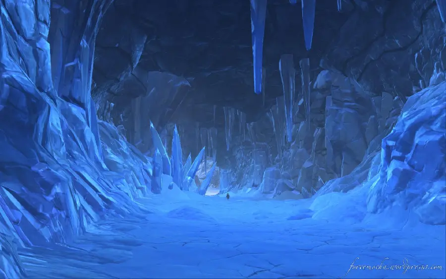 A large and unique dark and crystalline cave photo for free download 