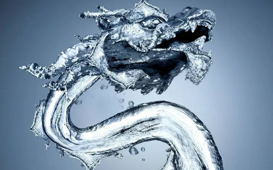 Blue dragon stock on a simple background with great editing 