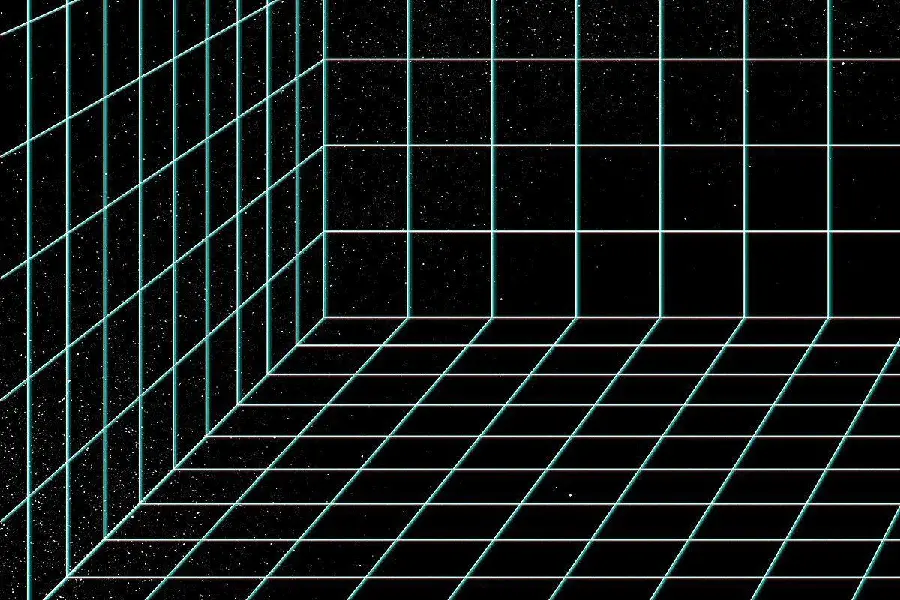 Wireframe 3D Abstract Wireframe Room PNG Photo