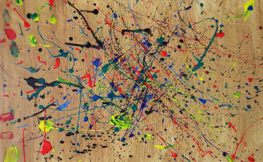 Jackson Pollock Inkjet Abstract Expressionism Painting