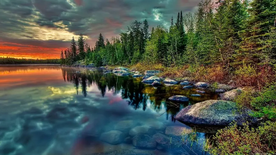 Pure and special nature wallpaper with a spectacular view