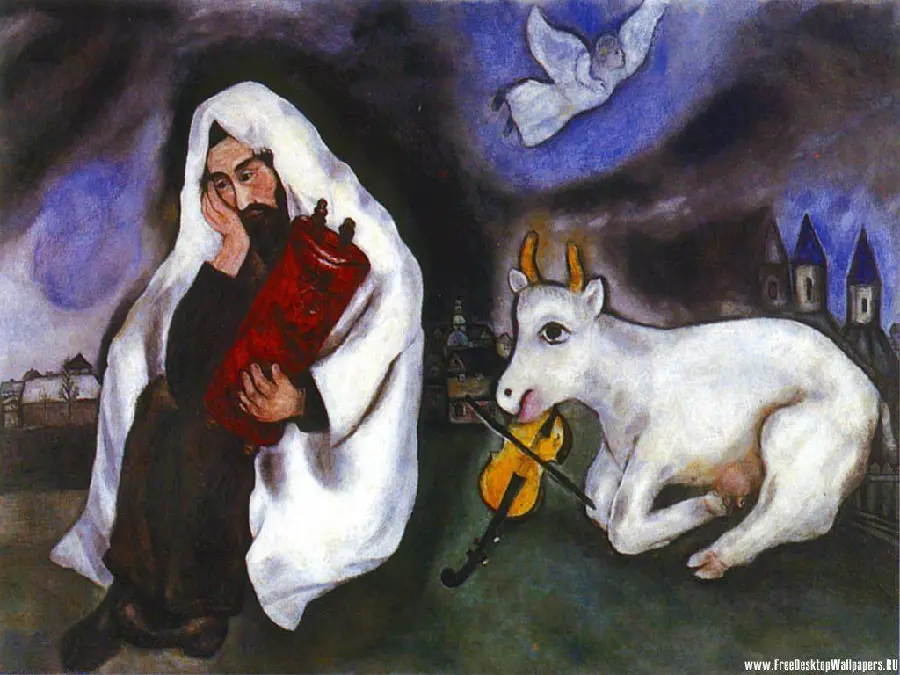 Picture of a painting by Marc Chagall, a famous and prominent painter of the 20th century