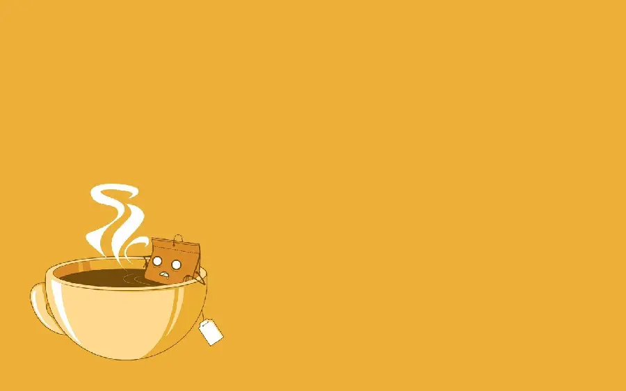 Minimal style cartoon fantasy hot tea photo for use in stories