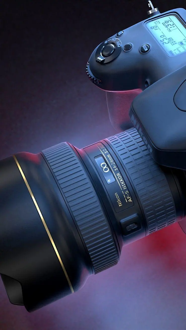 Photo camera image for profile and background for photographers