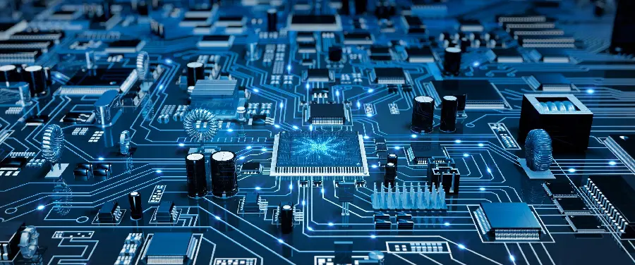 Photo of Assembled Printed Circuit Board for Electrical Engineers Profile and Wallpaper