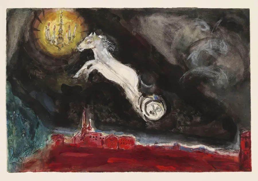 Wallpaper by Marc Chagall called Fantasy of St. Petersburg