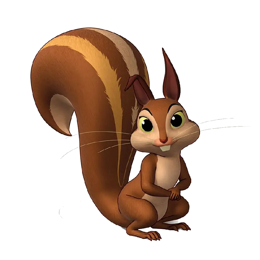 Unique squirrel painting photo without flaws suitable for presentation as a project 