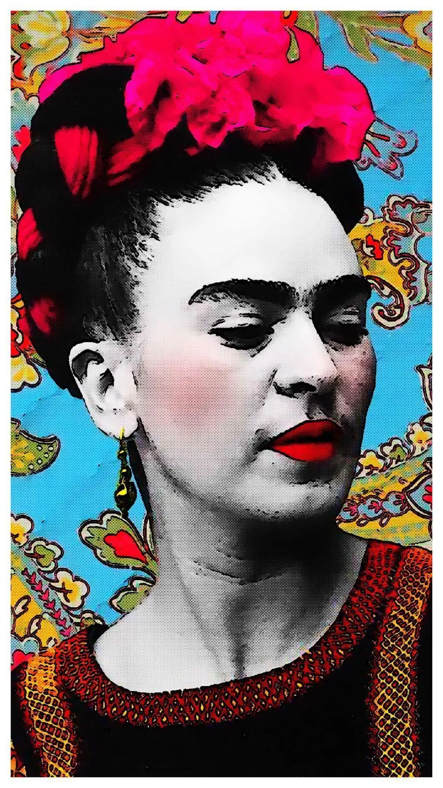 The hottest photo of Frida Kahlo in online magazines for iPhone wallpaper 