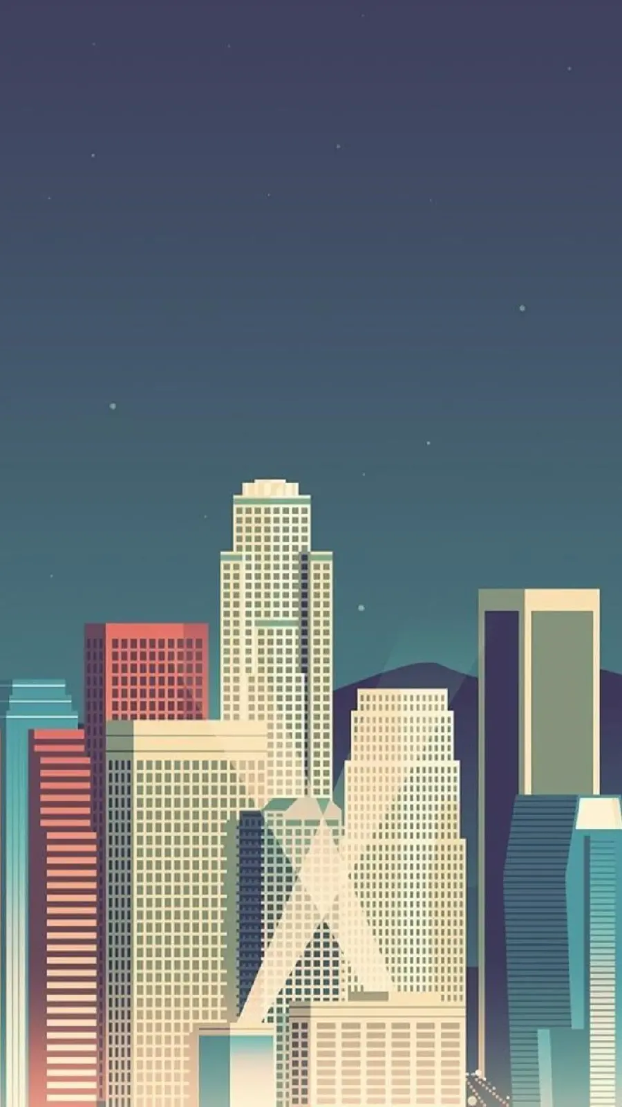 Background photo of minimalist buildings for the phone screen 