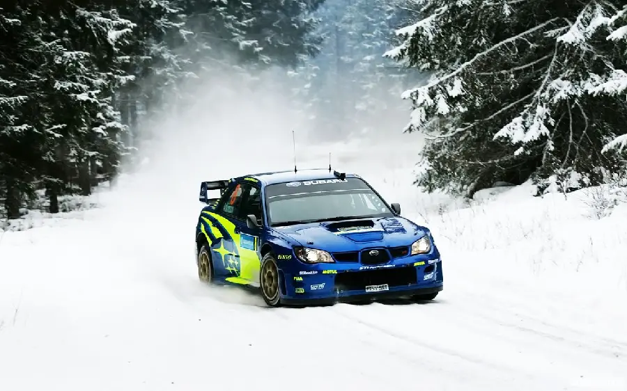 Winter Rally Racing Wallpaper with HD Quality