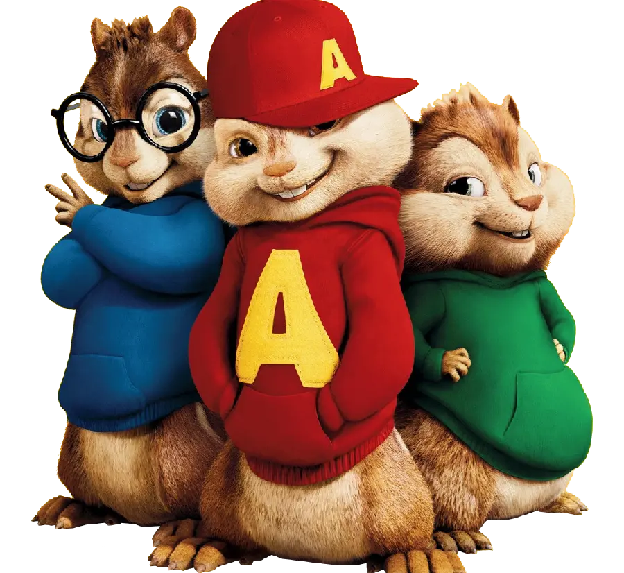 Photo of the boy squirrels in the cartoon and animated film Alvin and the Chipmunks 