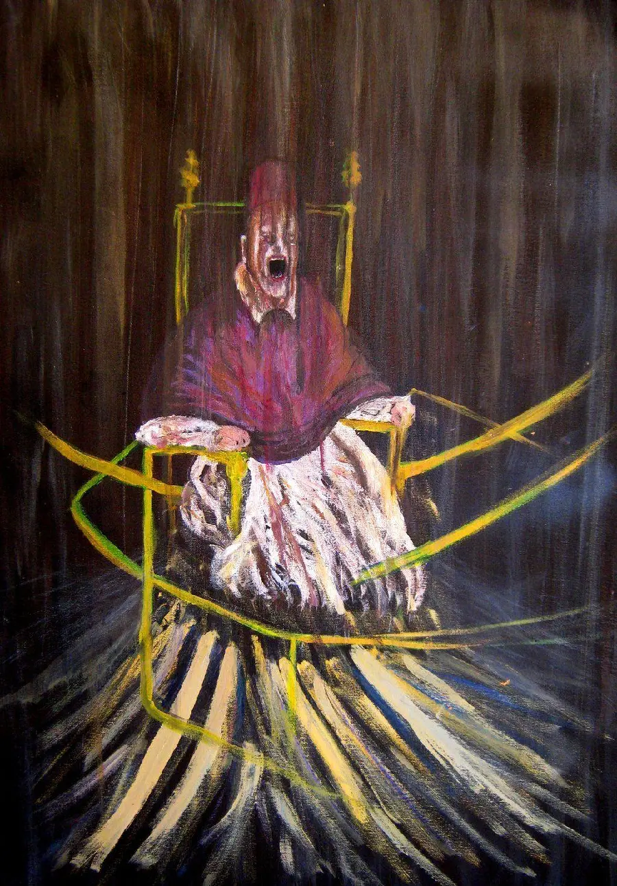 Painting Study after Velasquez's Image of Pope Innocent by Francis Bacon