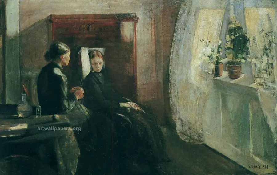 Masterpiece painting by Edvard Munch in the style of expressionism