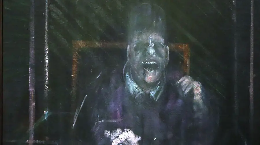 Photo of Francis Bacon's painting The Pope Cries