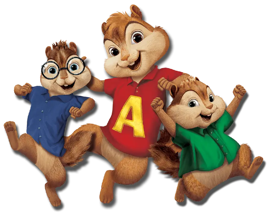 Attractive photo of the boy squirrels in the cartoon and movie Alvin and the chipmunks