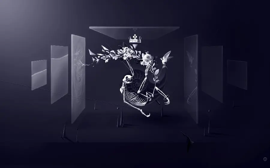 Recommended dark and cool black background background photo suitable for boys and girls 