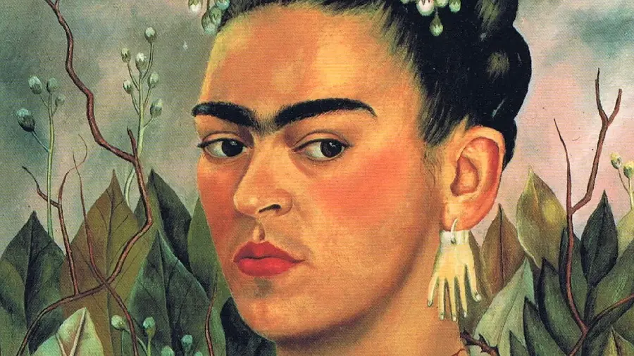 Frida Kahlo Painting Self-Portrait Dedicated to Dr. Al-Awser 1940